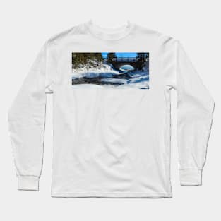 Wintertime Beauty Of Cascade River State Park Long Sleeve T-Shirt